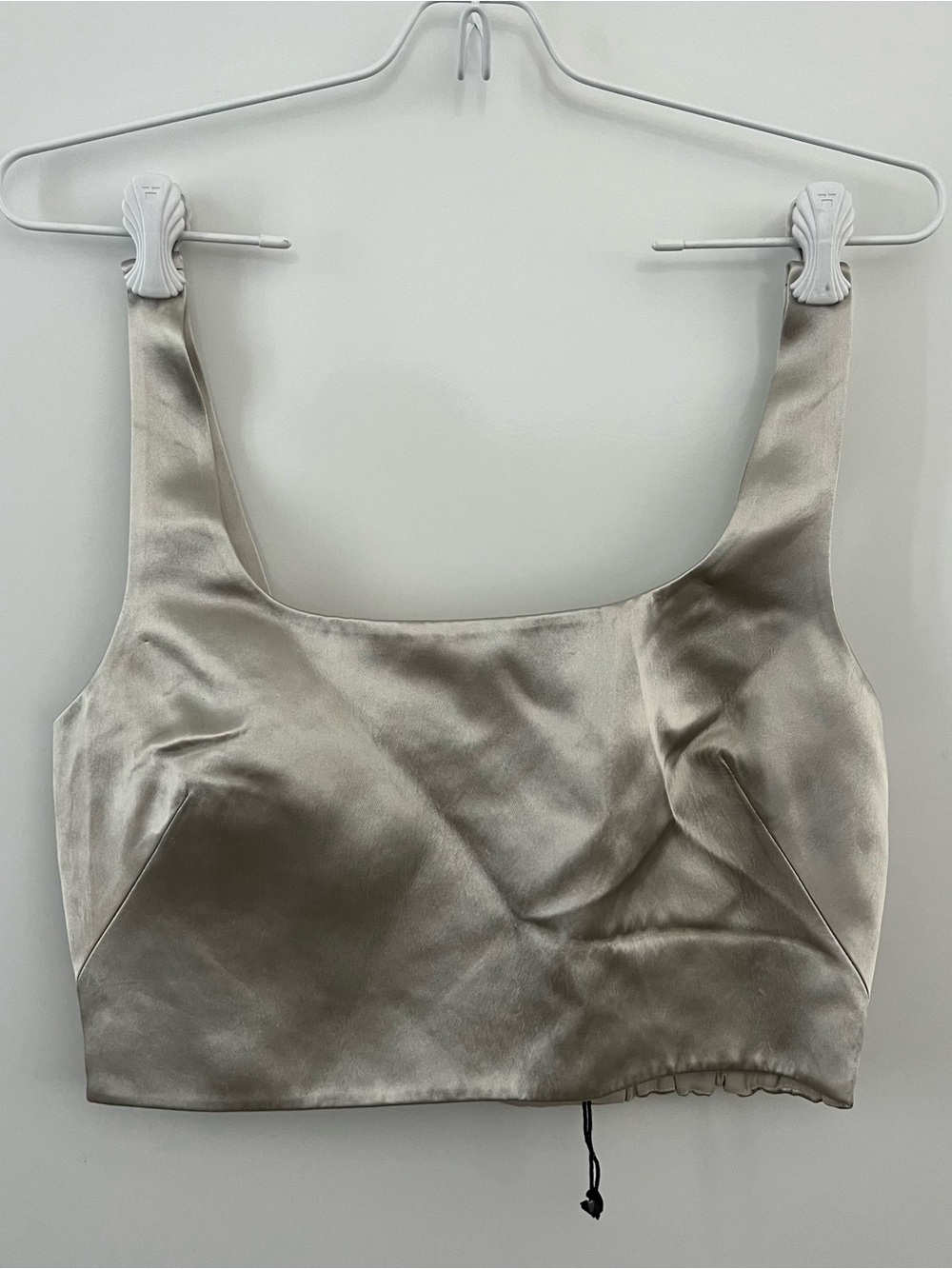 Banana Republic Satin Cropped Corset Top
